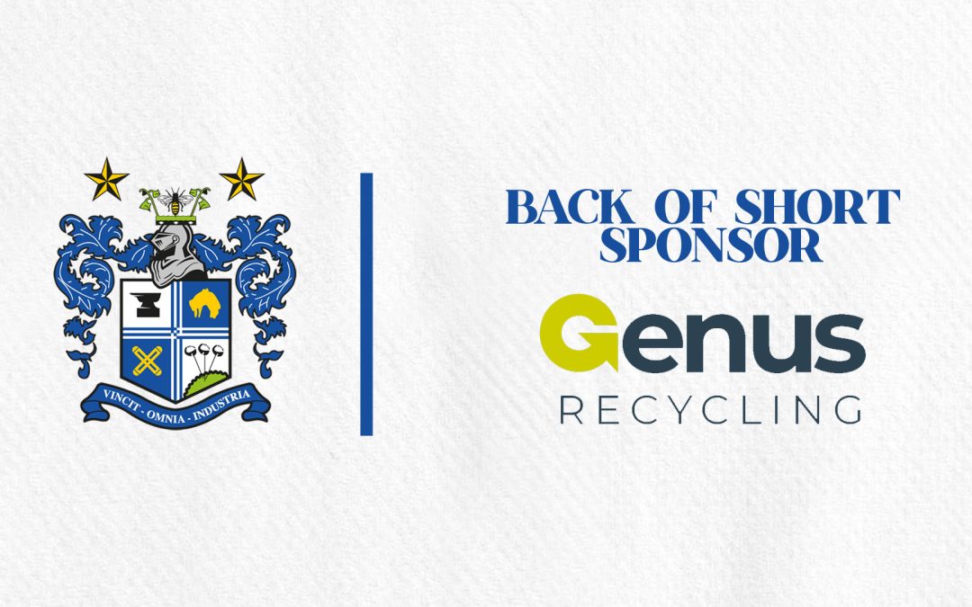 Genus sponsort teamuitrusting Bury Football Club
